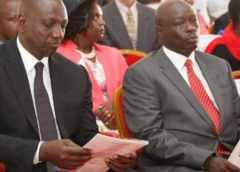 President Ruto and DP Gachagua in a past function - Photo file
